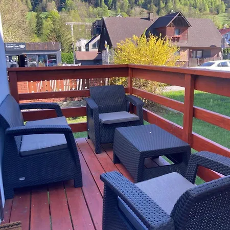 Z Tarasem Przy Kolejce Na Skrzyczne 100 Metrów Do Kolejki Myśliwska 98 * Szczyrk